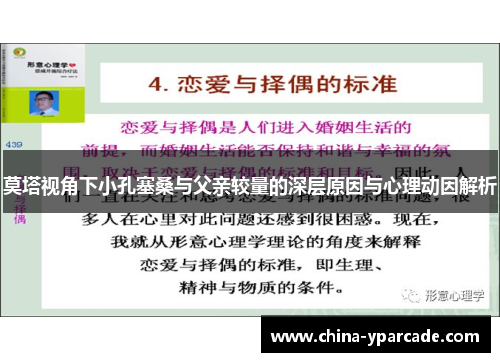 莫塔视角下小孔塞桑与父亲较量的深层原因与心理动因解析